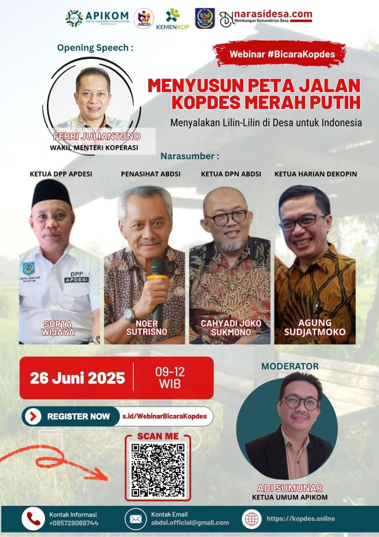 Webinar Peta Jalan Kopdes Merah Putih