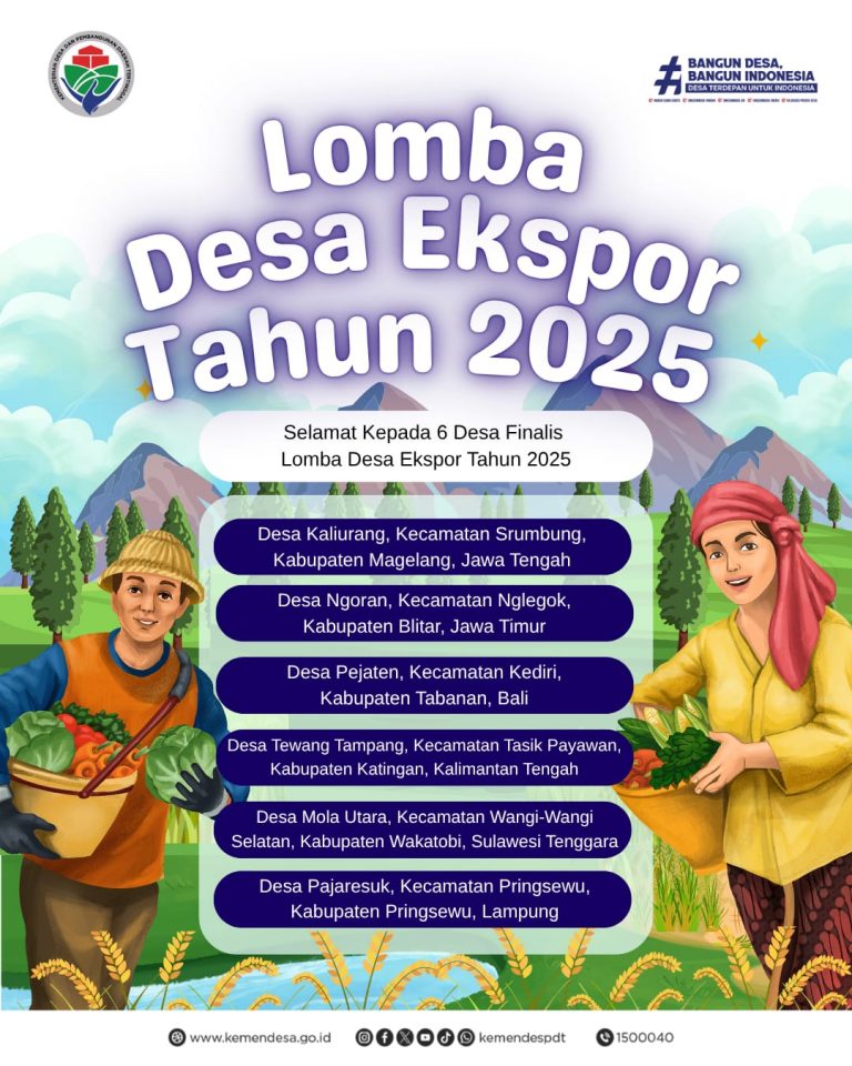 Lomba Desa Ekspor 2025: Enam Finalis Mengangkat Potensi Lokal ke Pasar Global
